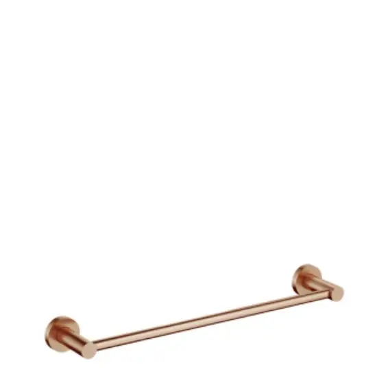 Modern Project towel rail in brushed copper