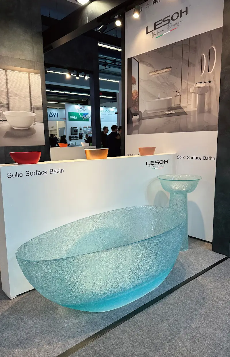 LESOH blue basin display