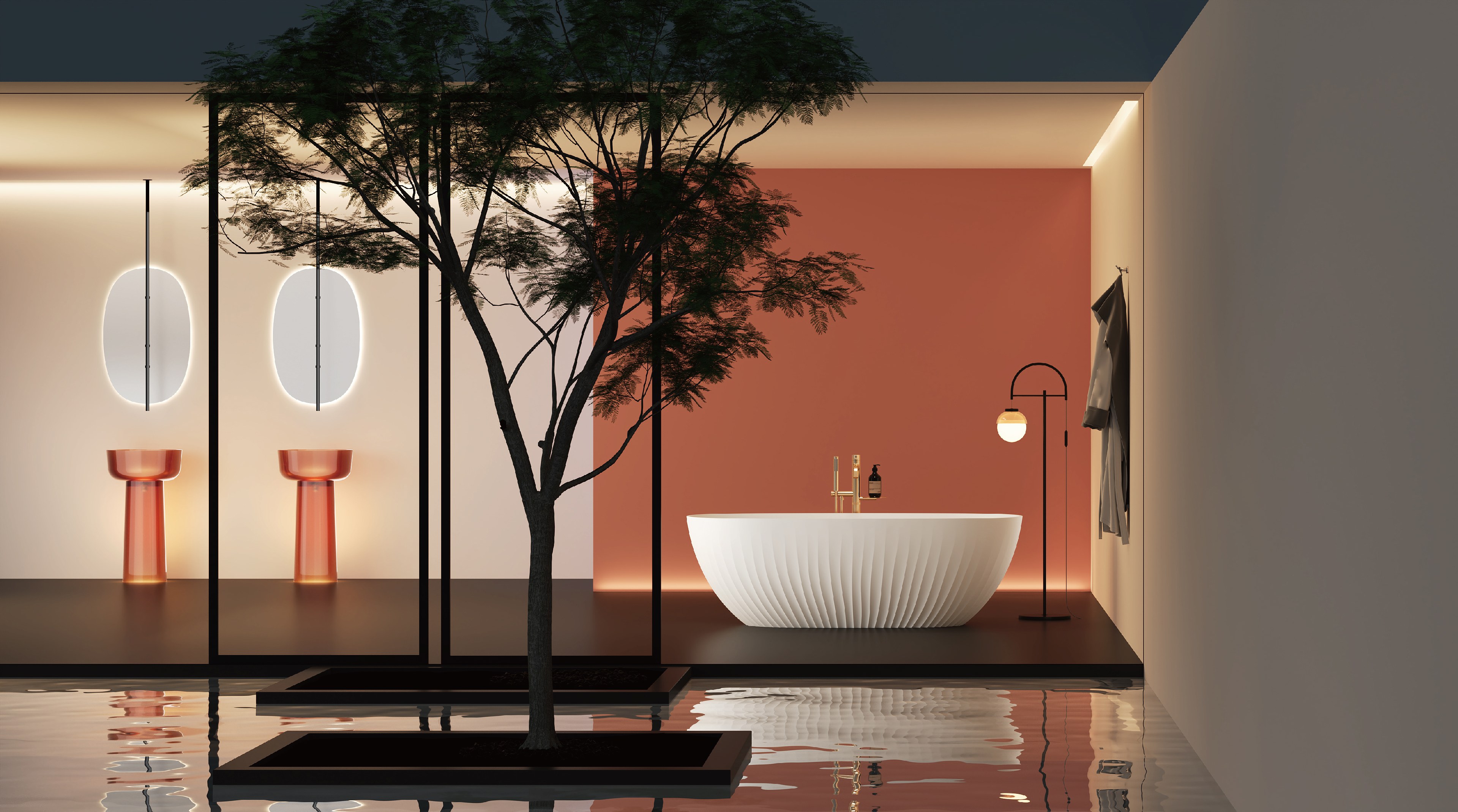 Modern bathroom display